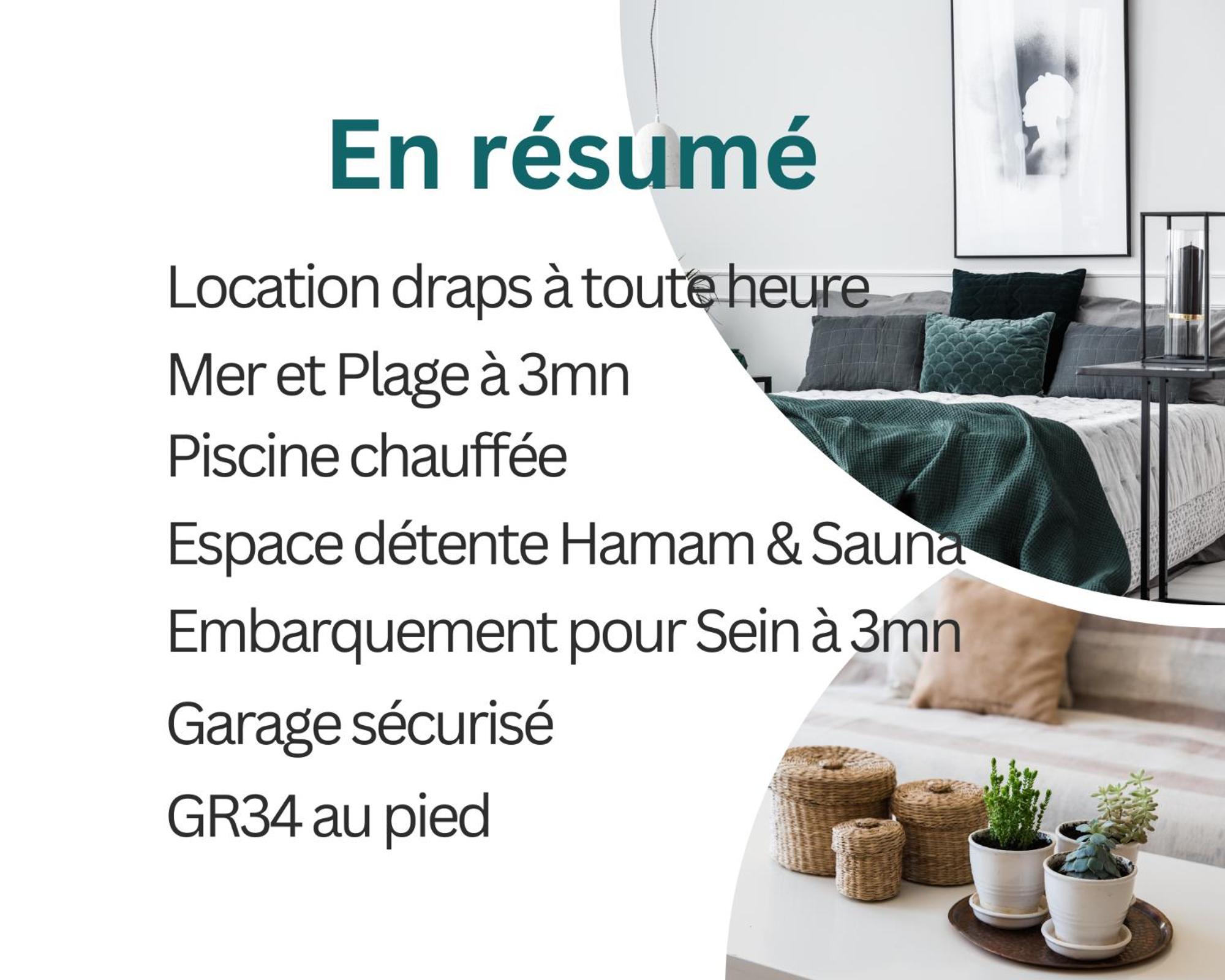 Duplex Vue Mer - Plage A 100M- 4 Lits - Parking Sous Sol Audierne Exterior foto